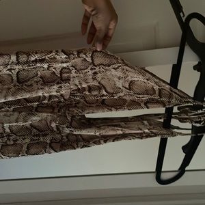 Snake print jumpsuit